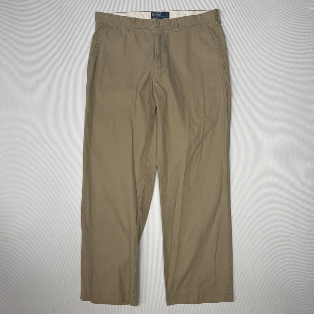 Polo By Ralph Lauren Pants Mens 34x30 Beige Preston Chino Straight Leg Casual